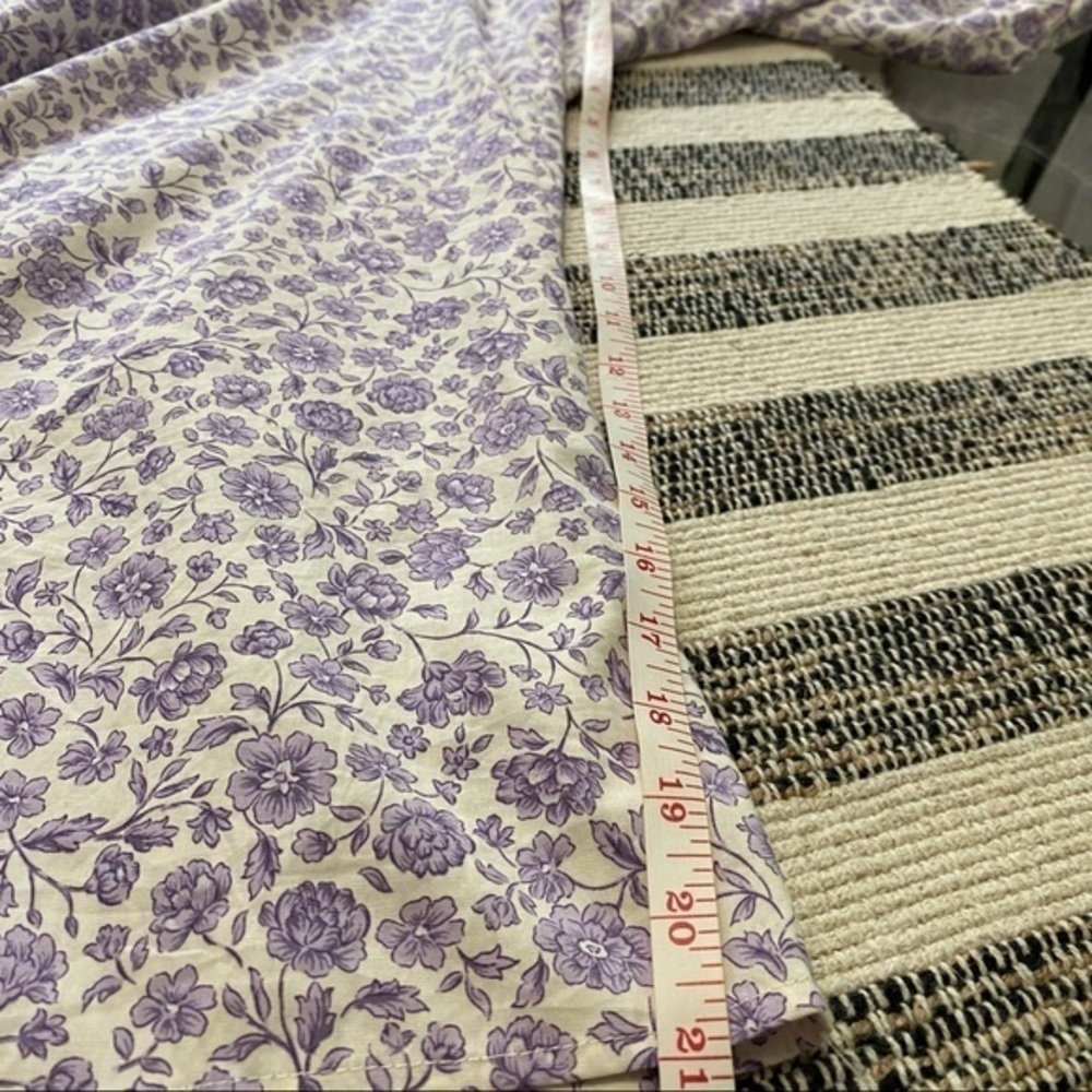 Gal Meets Glam Purple Lilac Floral Wide Leg Etta Double Tie Back Jumpsuit 8 - Picture 15 of 16